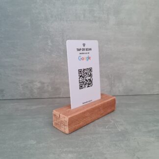 google review kaart met kaarthouder