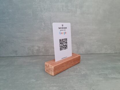 google review kaart met kaarthouder