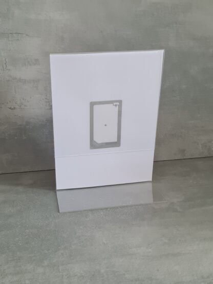 Google Review Kaart display L-standaard-A5 formaat staand achterkant met nfc en qr