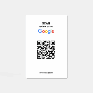 google review kaart met qr code